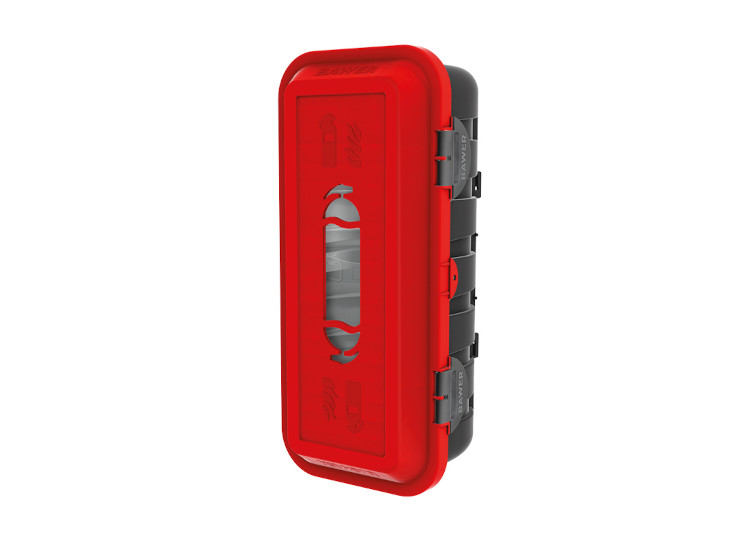 Caja extintor sencilla 9-12 Kg. de plastico con ventana (inyeccion)